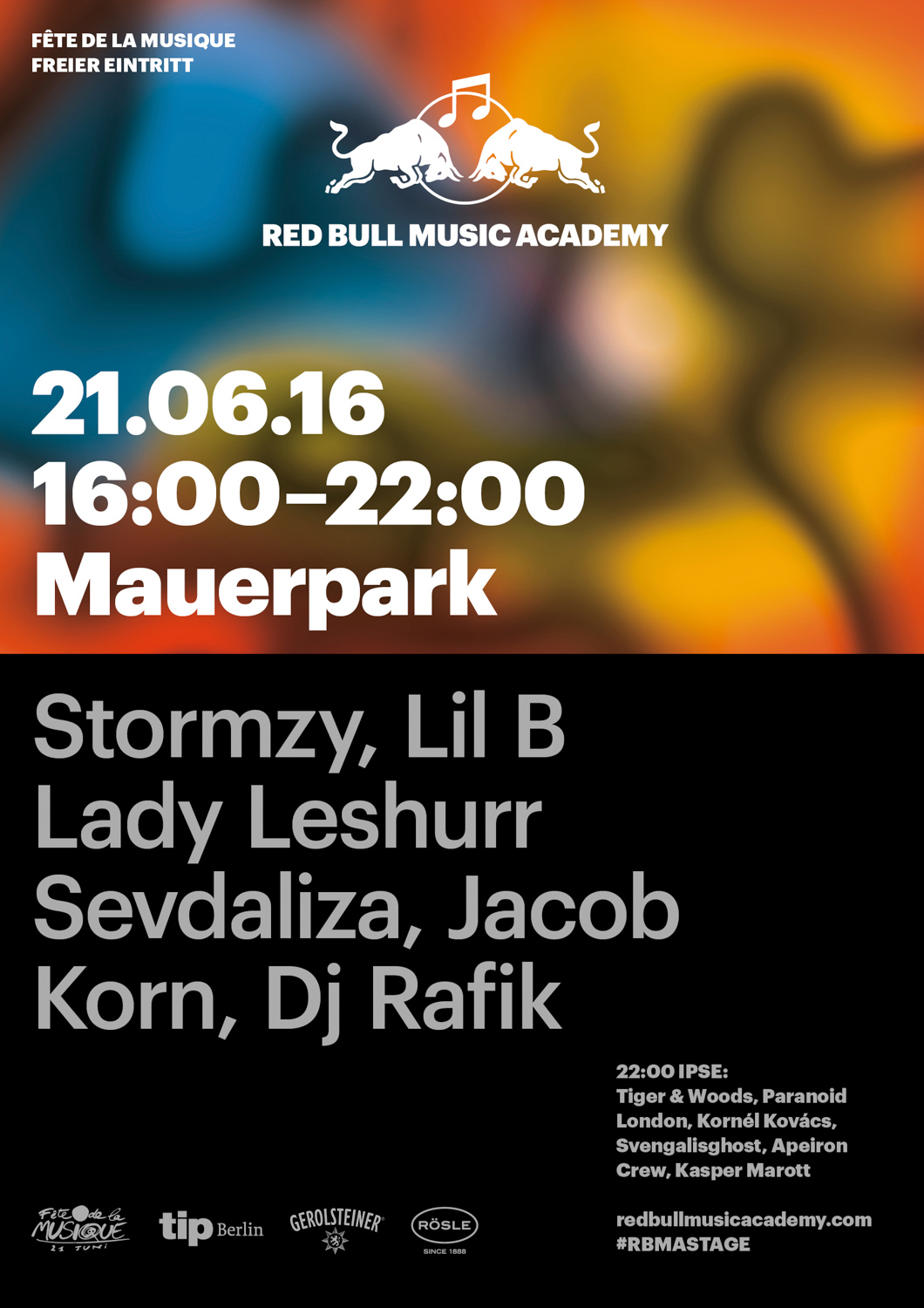 Red Bull Music Academy Stage_Mauerpark_Plakat